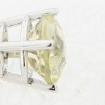 14K White Gold Lime Quartz Studs