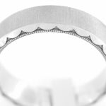 18K White Gold Flat Satin Finish Tacori Band