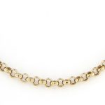 Previously Owned 14K Yellow Gold Rolo Link Anklet