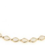 Previously Owned 14K Yellow Gold Marquise Shape Lab-Created Opal Bracelet