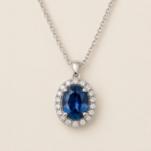 Sapphire & Diamond Pendant