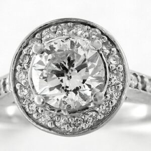 PREVIOUSLY OWNED 14K WHITE GOLD DIAMOND ENGAGEMENT RING