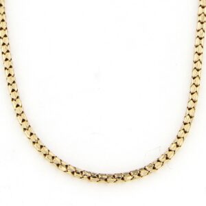 PREVIOUSLY OWNED 14K YELLOW GOLD ROUNDED SNAKE NECKLACE