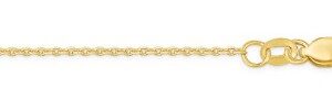 14K Gold 1.1mm Adjustable Cable Chain (18-20")