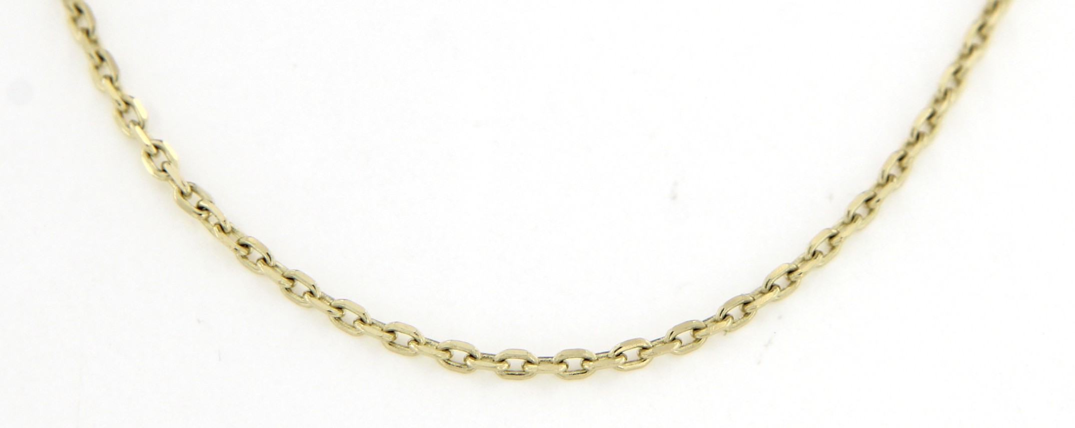 14K YELLOW GOLD 20" 1.4MM DIAMOND-CUT CABLE CHAIN