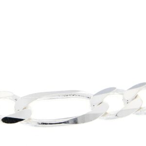 Sterling Silver 24" 6.6mm Figaro Chain