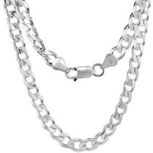 Sterling Silver 20" 6.6mm Curb Chain