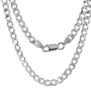 Sterling Silver 22" 5.5mm Curb Chain