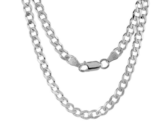 Sterling Silver 22" 5.5mm Curb Chain